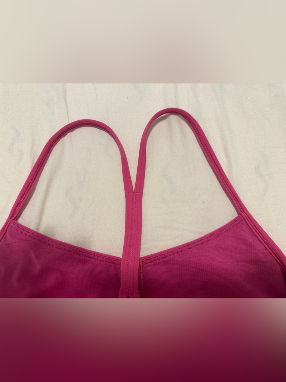 Lululemon Flow Y Bra in Ripened Raspberry Light Support Size 10 - Picture 4 of 7